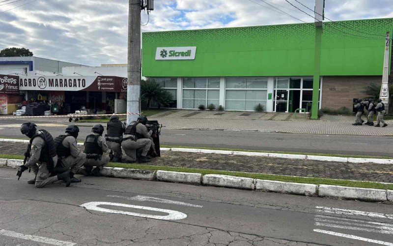 Simulado de roubo a banco foi realizado no município de Portão | abc+