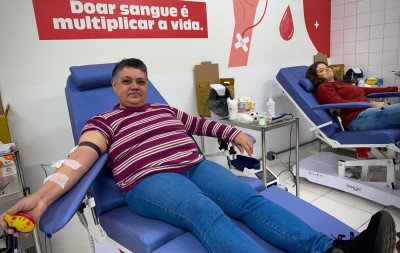 Ação do Junho Vermelho coleta 40 bolsas de sangue me São Leopoldo