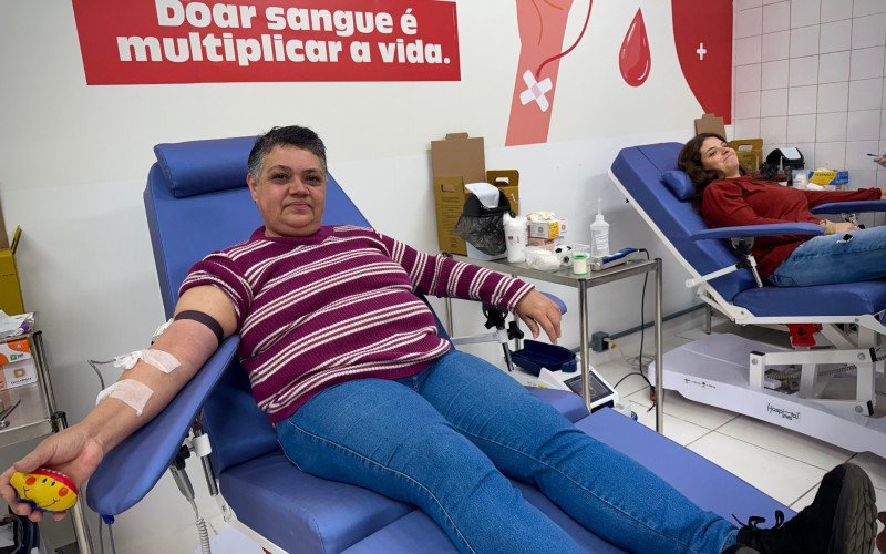Ação do Junho Vermelho coleta 40 bolsas de sangue me São Leopoldo 