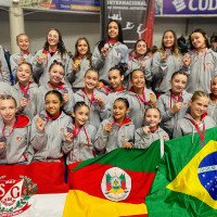Ginastas da SGSL conquistam sete medalhas em competição internacional no Uruguai