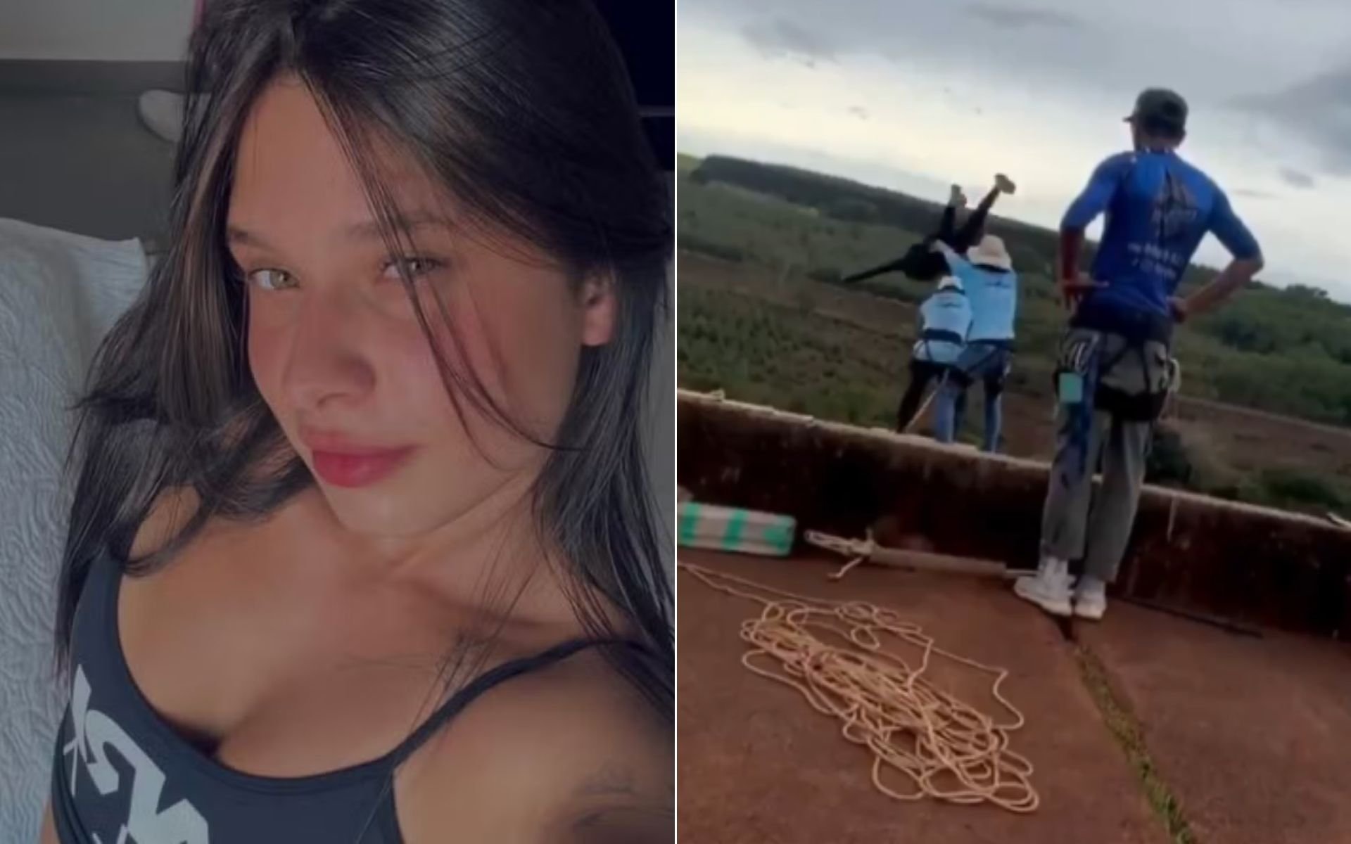Maria Eduarda Rodrigues de Freitas morreu ao ser jogada sem corda durante a prática de rope jumping | abc+