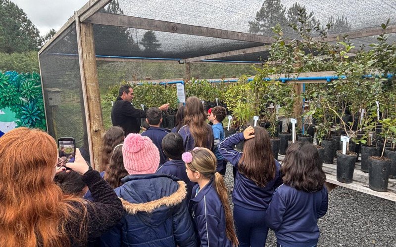 Alunos das Emefs puderem conhecer o viveiro