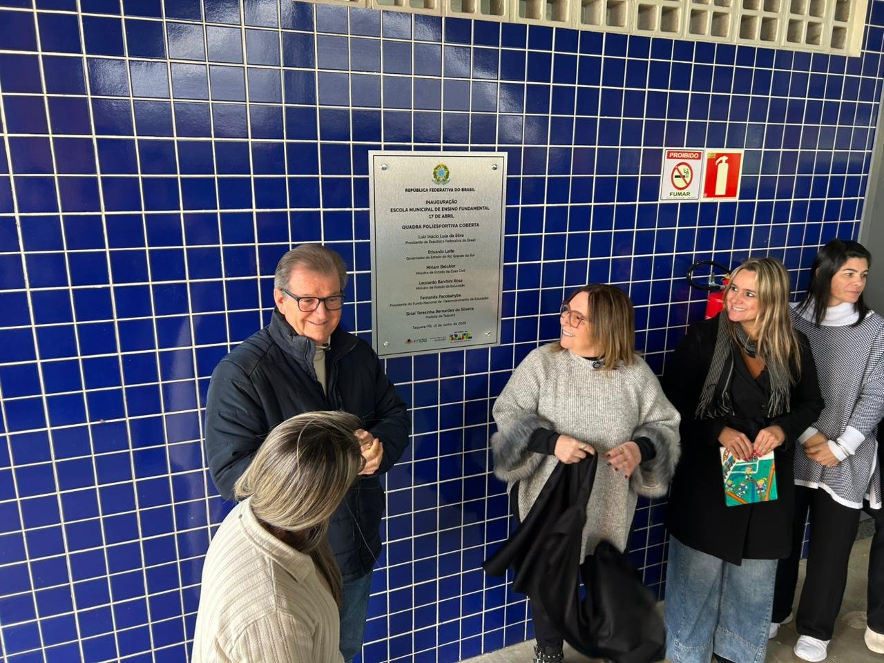 Quadra esportiva de escola de Taquara &eacute; entregue para a comunidade