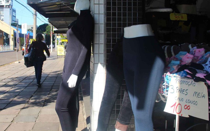 Aos poucos, itens de frio vão ganhando as frentes das lojas