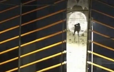 VÍDEO: Homens usam rapel e até drone para pichar viaduto e acabam presos na BR-116