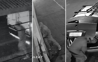 "Sensação é de insegurança": Câmeras registram tentativa de arrombamento e furtos no bairro Canudos; veja vídeo