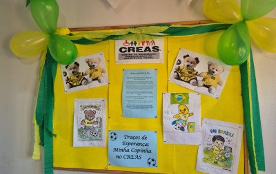Crianças e adolescentes participam de concurso no Creas de Canela com foco na Copa do Mundo