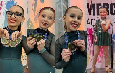 Patinadoras de Novo Hamburgo conquistam medalhas de ouro na Copa Mercosul de Patinação Artística
