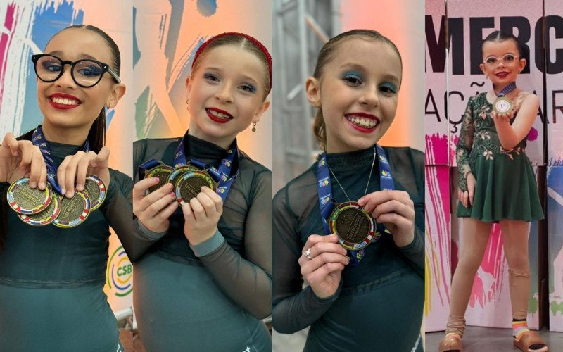 Patinadoras Antônia Homem Cornely, Rafaela Arena, Flávia Assis Kossmann e Eduarda França | abc+