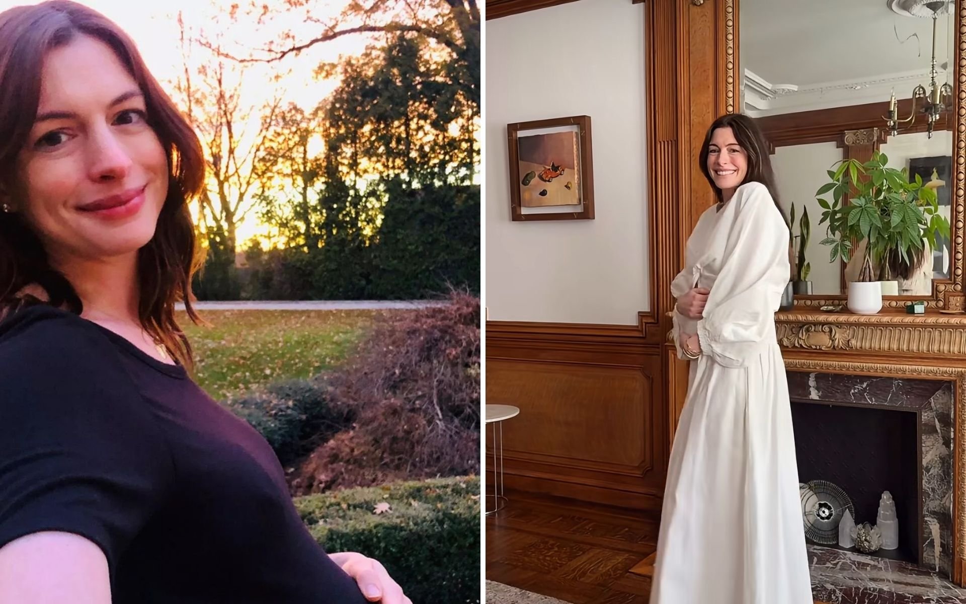 Anne Hathaway anuncia nova gravidez em v&iacute;deo fofo nas redes sociais