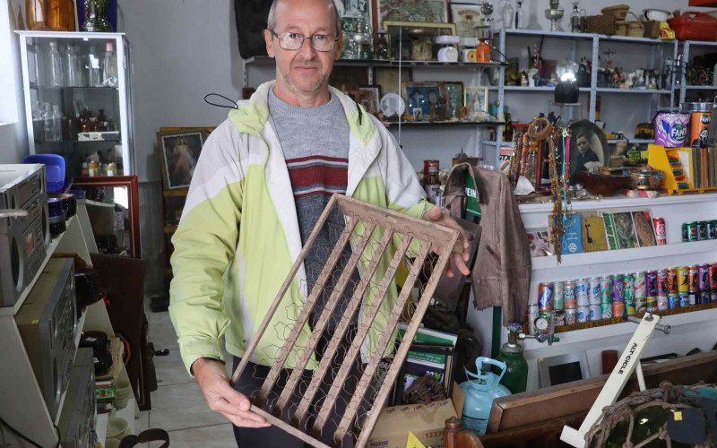 Proprietário do Âncora Antiquário, Paulo Eduardo Gayger