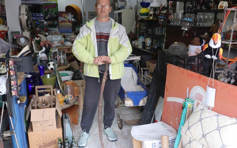 Proprietário do Âncora Antiquário, Paulo Eduardo Gayger