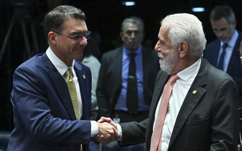Senadores Flávio Bolsonaro e Jaques Wagner | abc+