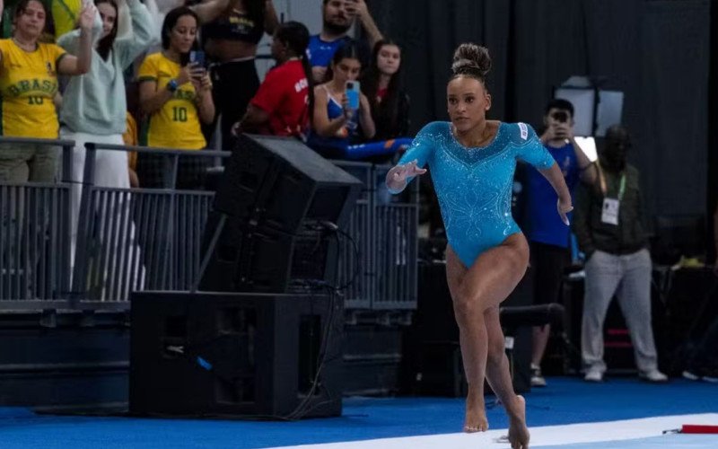 Rebeca Andrade conquistou a melhor média no salto | abc+