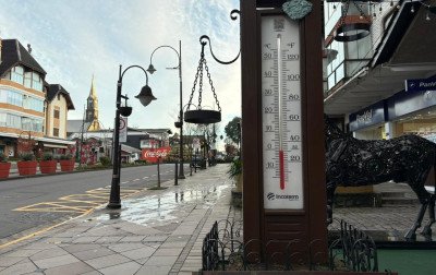 Termômetros de Gramado registram -1°C no amanhecer desta terça-feira
