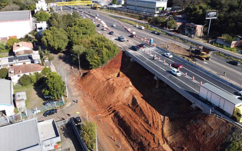 Maior dos túneis em construção na BR-116 exige novo cenário provisório para o trânsito sobre a rodovia nos dois sentidos