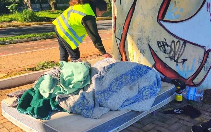 No ano passado, Prefeitura de São Leopoldo também realizou abordagens a moradores em situação de rua por conta do frio