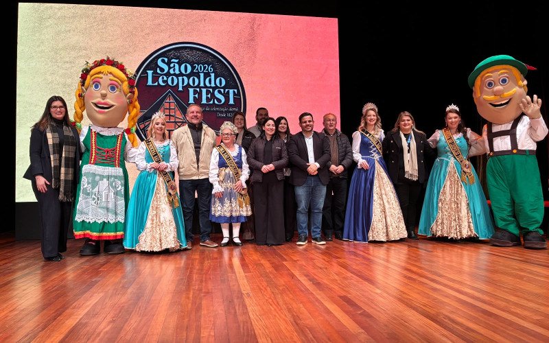Lançamento da São Leopoldo Fest 2026, que ocorre no próximo mês, foi feito na noite desta terça no Teatro Municipal