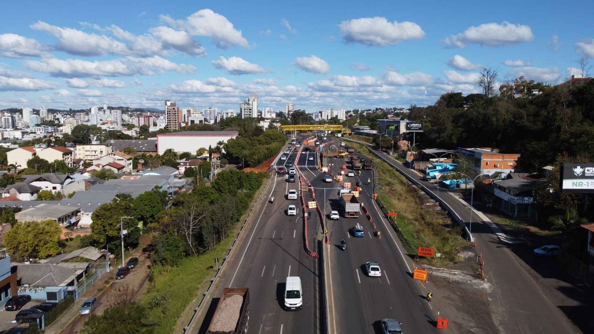 BR-116: Confira como ficou o tr&acirc;nsito em Novo Hamburgo ap&oacute;s mudan&ccedil;as para constru&ccedil;&atilde;o de t&uacute;nel