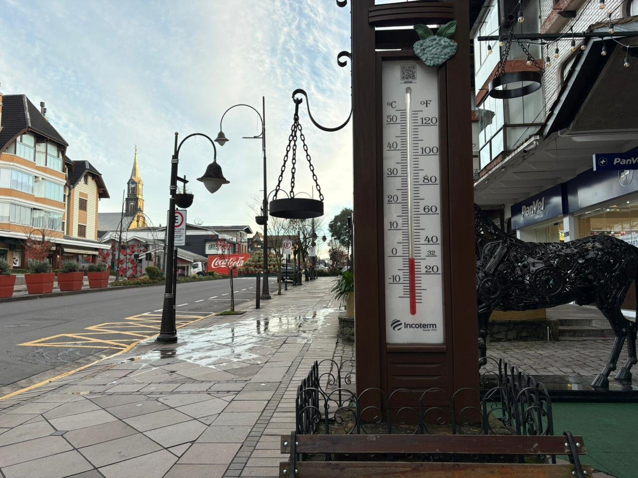Term&ocirc;metros de Gramado registram -1&deg;C no amanhecer desta ter&ccedil;a-feira
