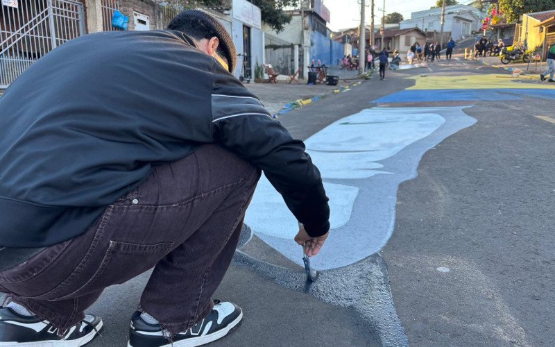 Vinícius Júnior é o novo nome a ganhar as ruas de Novo Hamburgo em forma de arte