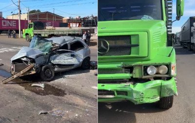 Mais um grave acidente na RS-240: Feridos são levados a hospital após colisão entre carro e caminhão; veja vídeo