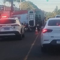 Motociclista fica ferido após colisão em cruzamento de Novo Hamburgo