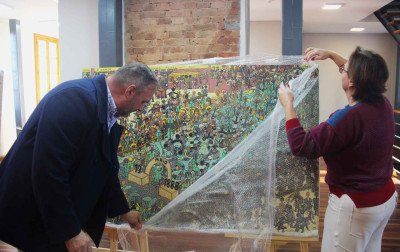 Obras de Carlão passam por restauração e avançam na formação de futuro museu em Hamburgo Velho