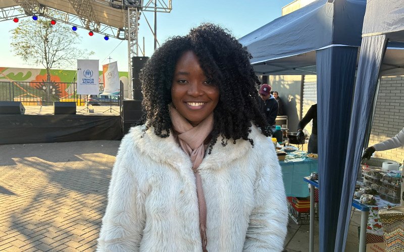 Johane Geneste, 25 anos, natural do Haiti, achou o evento importante para lembrar de onde essas pessoas saíram e onde querem chegar