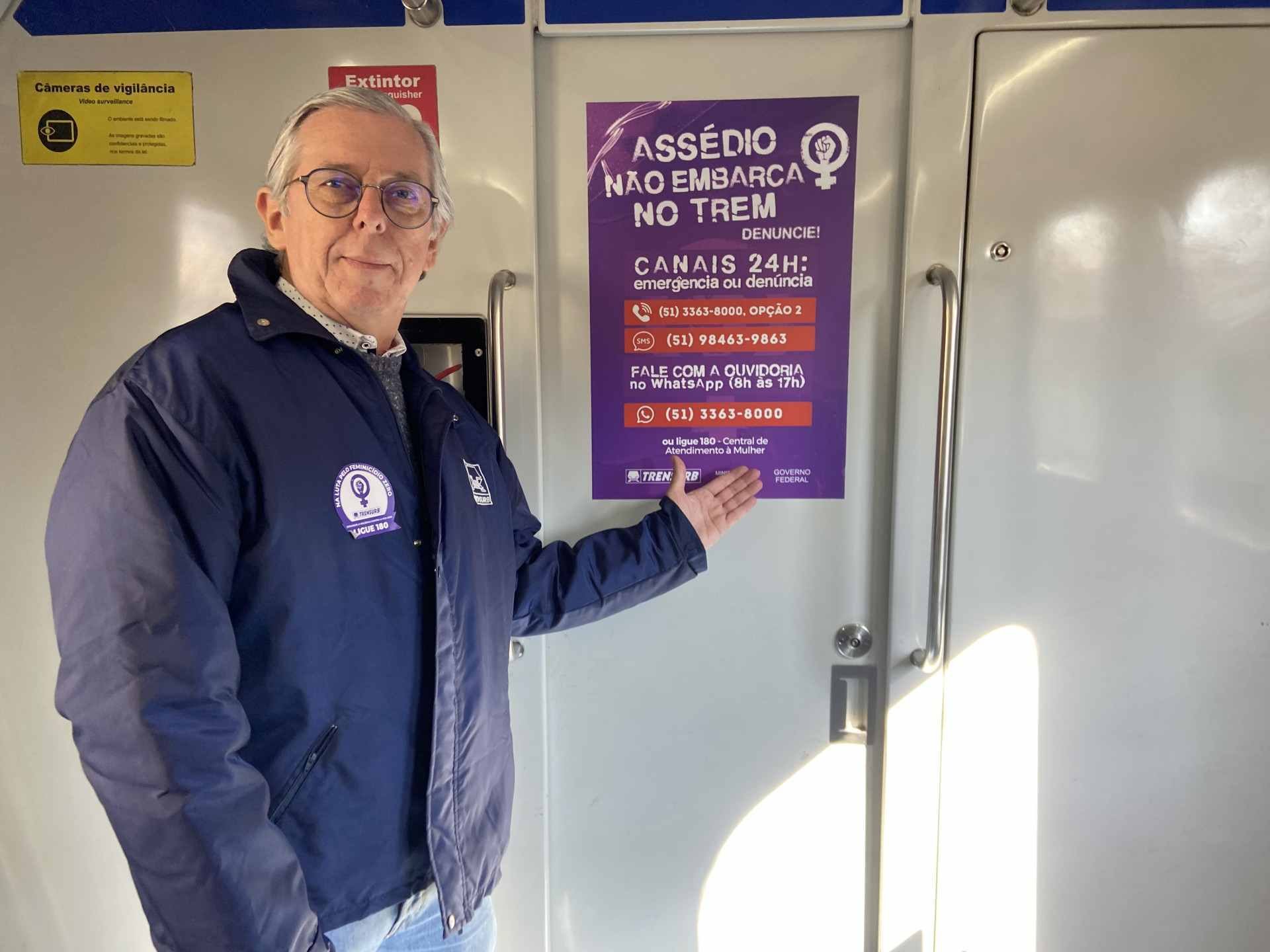 Trensurb lança campanha contra assédio nos trens e estações; saiba como denunciar