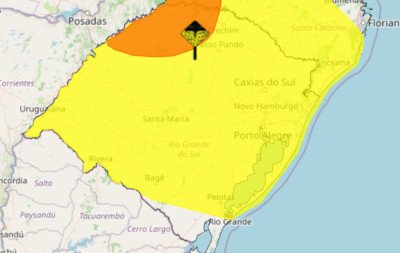Alertas de perigo para chuva e tempestades no RS nas próximas horas; confira os avisos
