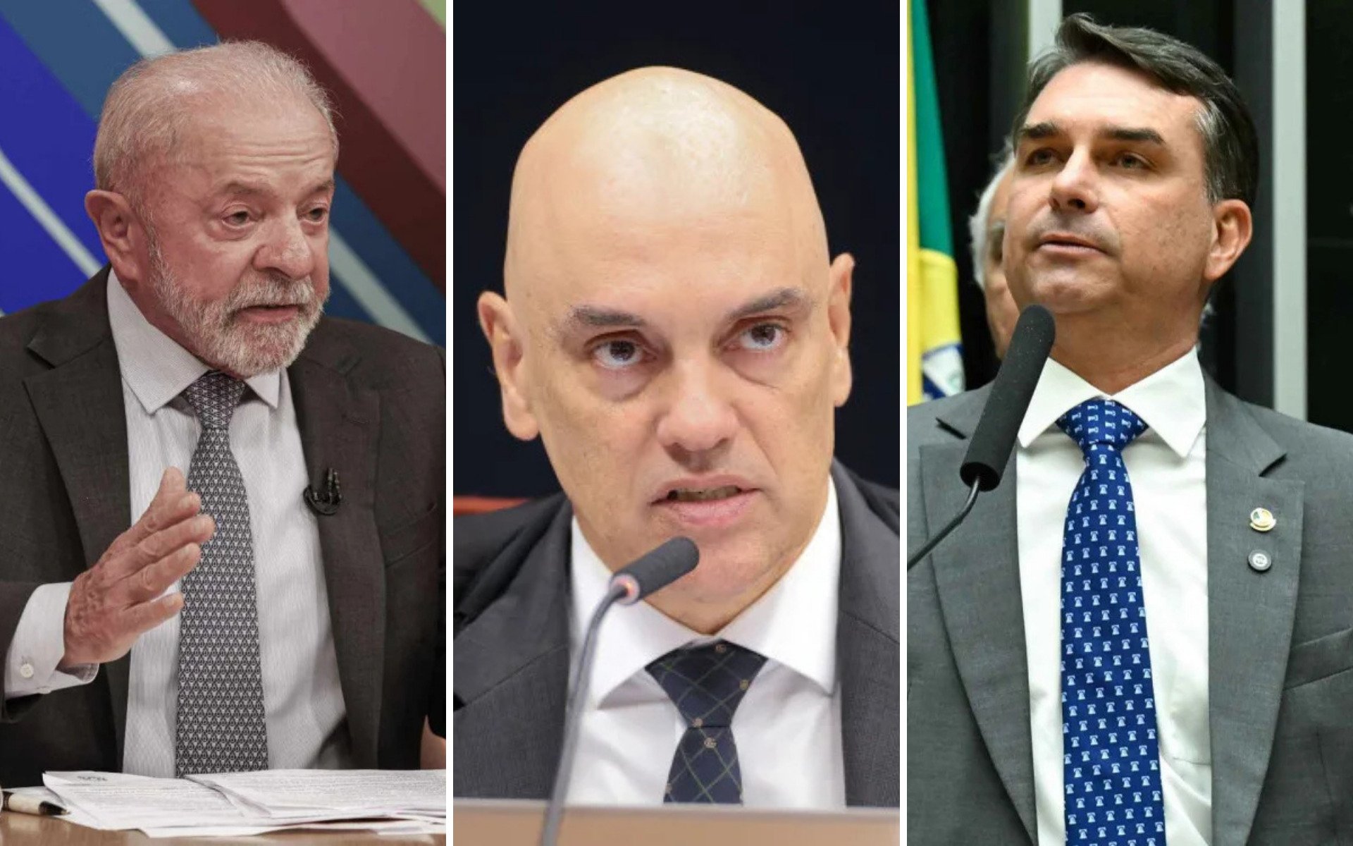 Moraes d&aacute; 15 dias para PGR ap&oacute;s PF concluir que Fl&aacute;vio Bolsonaro cometeu cal&uacute;nia contra Lula