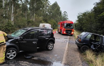 Acidente na RS-124 em Montenegro deixa um motorista morto e um ferido