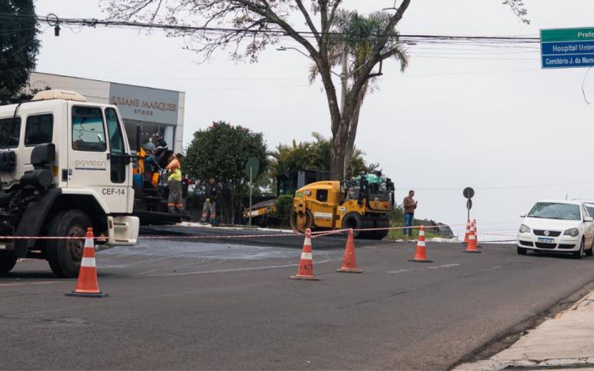 Obra em rótula movimentada altera o trânsito em Novo Hamburgo nesta quarta-feira (1º)