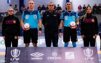 Árbitro de Gramado faz estreia na principal competição nacional de futsal