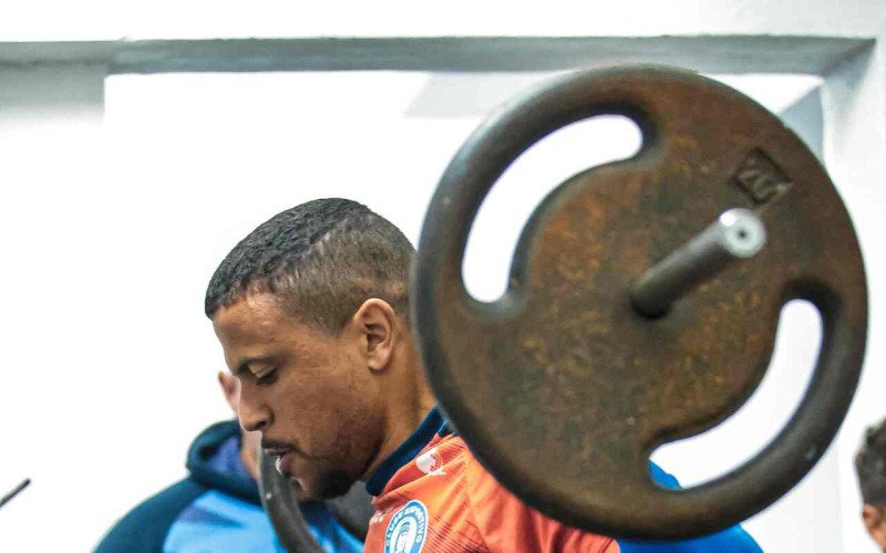 Após a reapresentação do Aimoré, atletas realizaram trabalhos na academia do clube