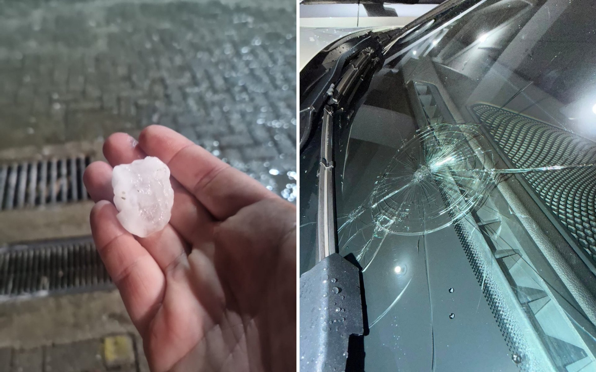 &ldquo;Apavorante&rdquo;: Forte chuva de granizo quebra carros em SC e avan&ccedil;a rumo ao RS; veja v&iacute;deo
