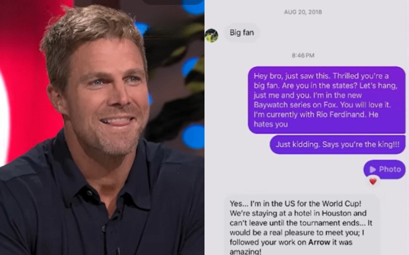 Stephen Amell finalmente seguiu Neymar Jr. de volta e respondeu à DM | abc+