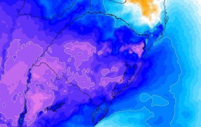 Massa de ar polar derruba temperaturas e traz chance de neve e chuva congelada para o RS nesta sexta