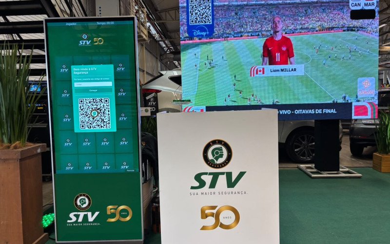 Espaço da STV conta com telão que transmitirá o jogo da Seleção neste domingo (5) | abc+