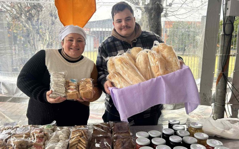 Igor e Cecília, produtores de Morro Reuter, no 8º Café na Colônia