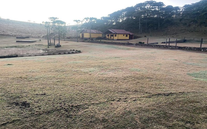 Geada em São José dos Ausentes neste sábado