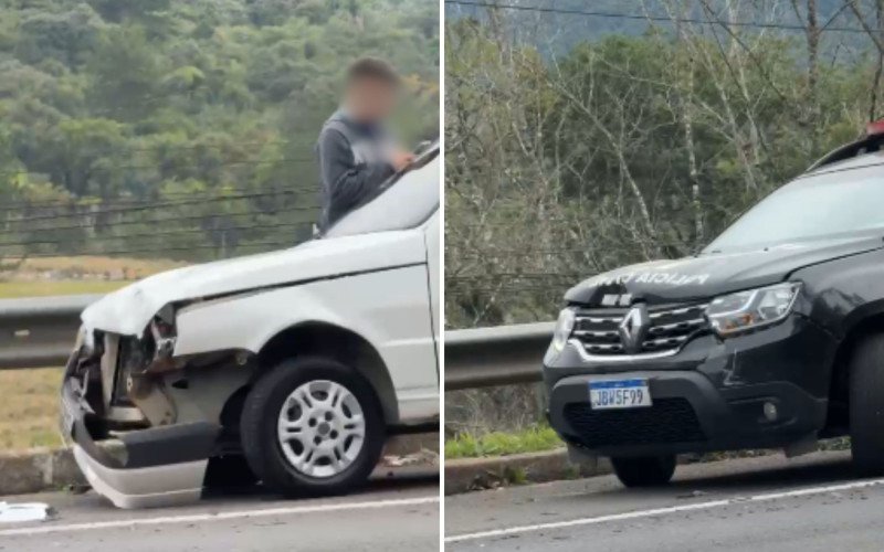 Acidente na BR-116 envolveu viatura da Polícia Civil | abc+