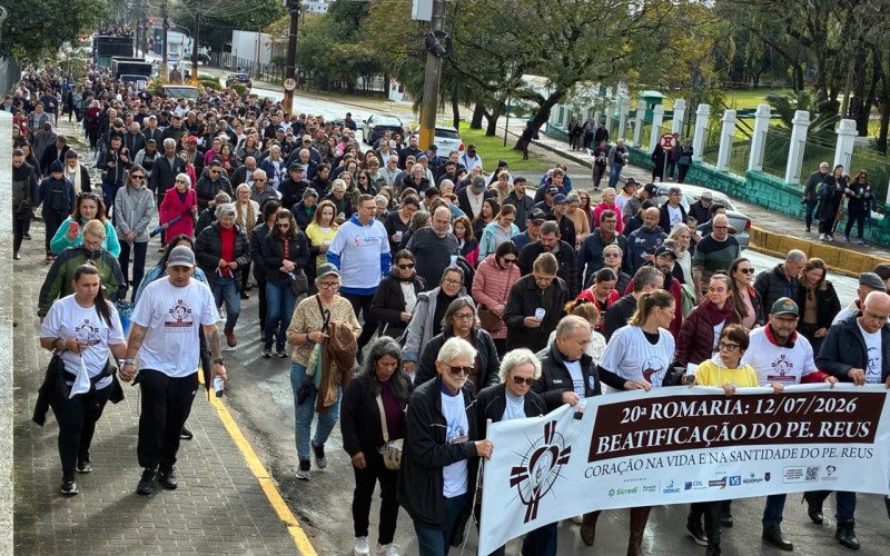 Organização e GCM estimam que cerca de mil fiéis participaram da 20ª Romaria de Padre Reus