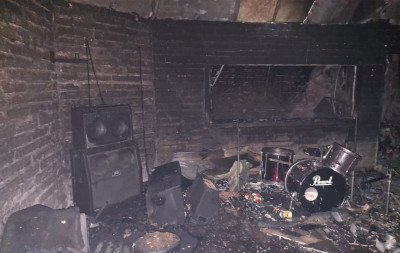 Incêndio destrói Trilha Hub e mobiliza cena do rock para reconstruir espaço cultural