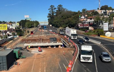 BR-116: Içamento de vigas de 20 toneladas vai causar bloqueios totais no trecho de Novo Hamburgo; veja quando