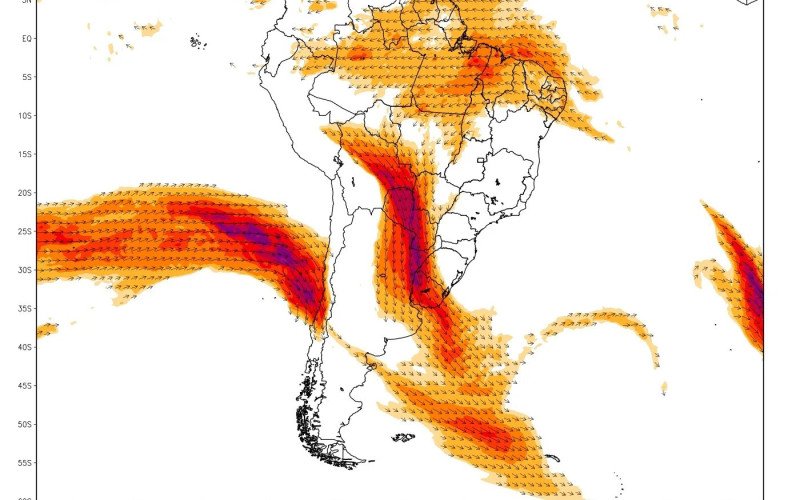 Rio atmosférico que avança do Pacifico vai aitngir o Centro do Chile | abc+