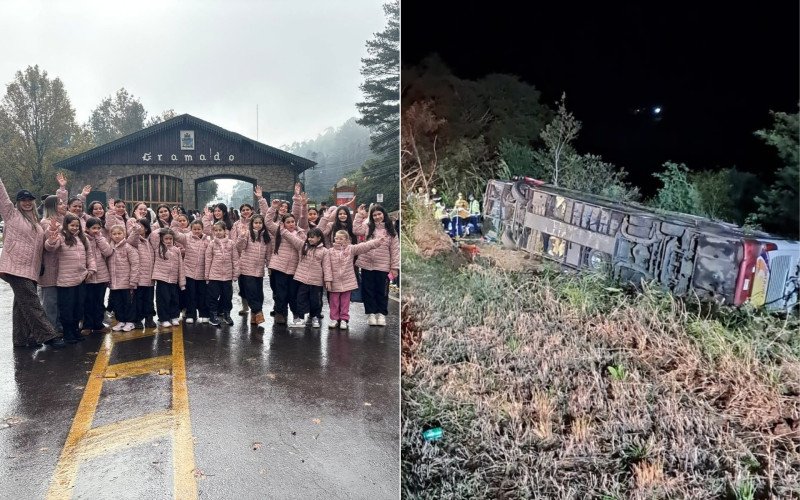 Delegação de dança estava em ônibus que caiu de barranco em SC