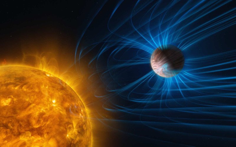 Ilustrações mostram como campos magnéticos podem atuar em exoplanetas | abc+