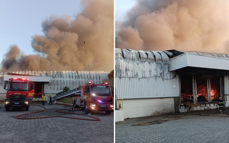 Incêndio na fábrica da Colcci em SC mobilizou mais de 60 bombeiros | abc+